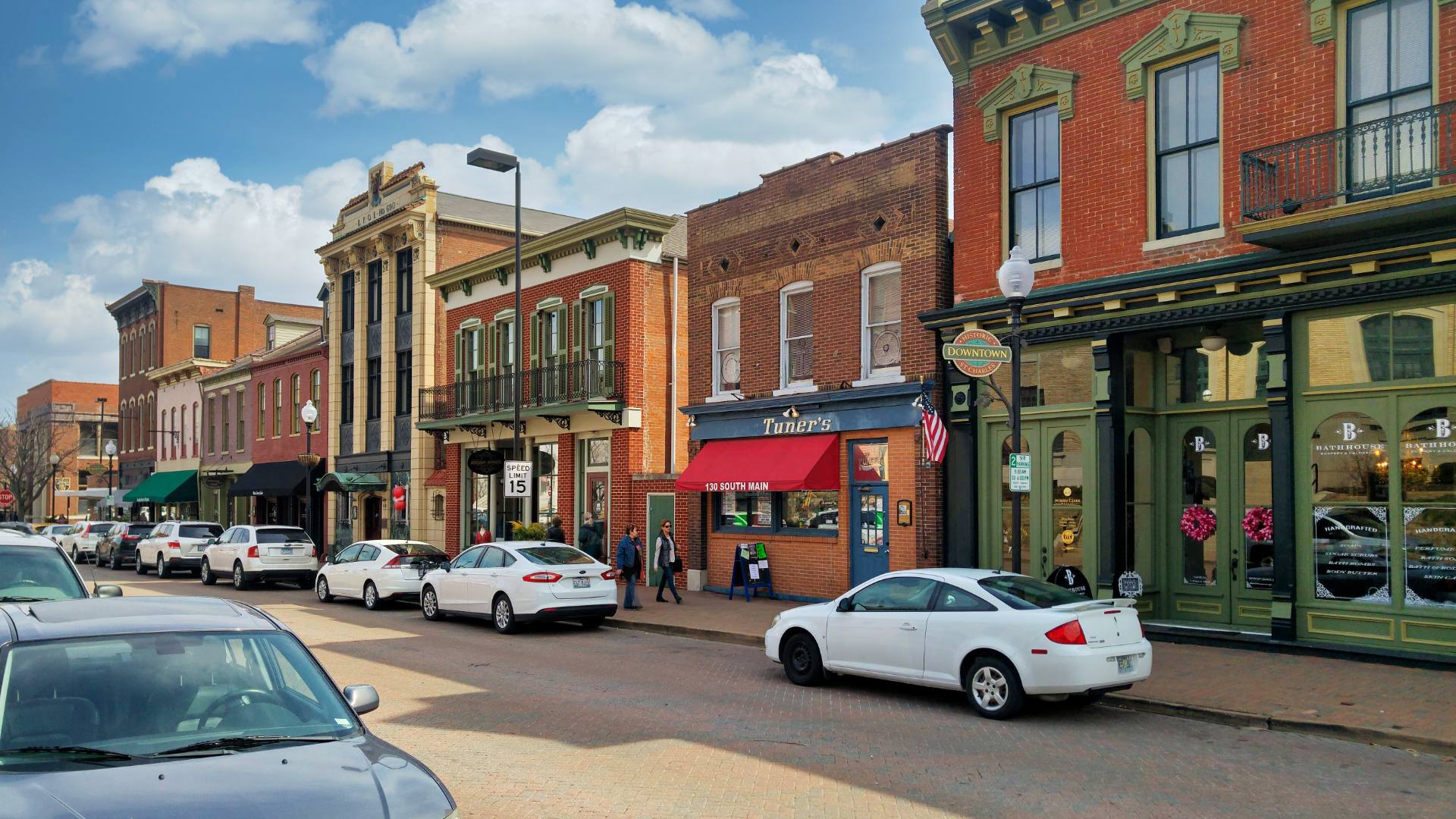 Straßenszene der Altstadt von St. Charles